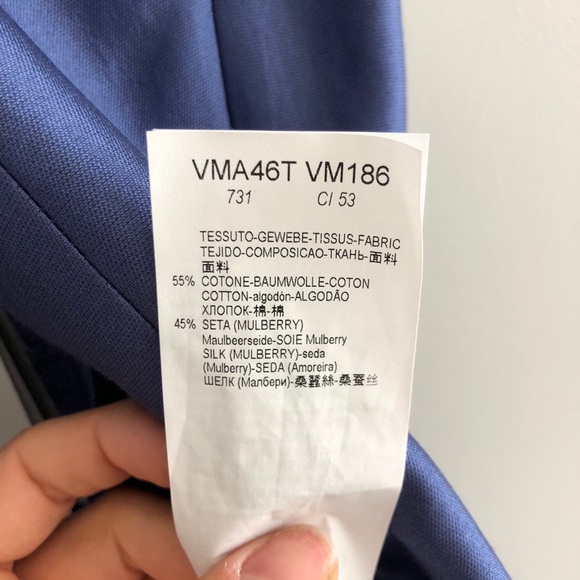 NWT Armani Collezioni PE 2017 Blue silk dress 4 - Picture 8 of 8